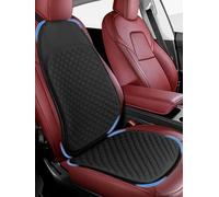 Jisejima Breathable Car Gel Seat Cushion Front Seat Cover Protector Pad with Non-Slip Bottom for Automotive Chair Wheelchair Golf Cart Drivers Office Home Long Sitting Use Summer Winter Black 1 PACK