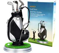 Jishi Golf Gifts for Men Golf Pen Holder Stocking Stuffers for Adults Men Golfers, Funny White Elephant Gifts for Adults Useful Unique Office Supplies Desk Accessories Decor Gadgets for Boss Dad Women