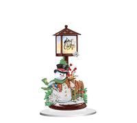 JISHSHAY Christmas Diamond Art Desk Ornaments Snowman Reindeer Diamond Painting Table Ornaments Xmas Gem Art Table Top Decorations Christmas Gem Painting Desktop Decoration Embroidery Desk Top Kits