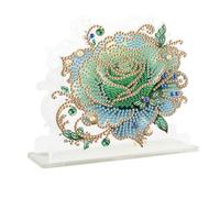 JISHSHAY Diamond Art Table Napkin Holders Diamond Painting Napkin Holder for Table Gem Art Gem Painting Mosaic Kits for Adults Paint by Numbers Kit for Adults with Special Shaped Crystal Flower