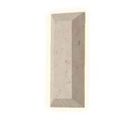 JISHUBO 9.8 Inch Rectangular Yellow Travertine Wall Sconce, LED Light Source Natural Stone Wall Light, Industrial Style Wall Lamp, Living Room Restaurant Bedroom Wall Mounted Lighting Fixtures