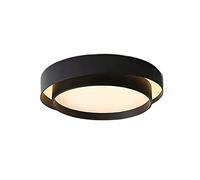 JISHUBO Creative Double-layer Wrought Iron Ceiling Lamp, Embedded Installation Ceiling Light, LED Light Source Energy-saving Ceiling Lamp, Three-tone Ceiling Lamp, Close To Ceiling Light Fixtures