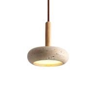 JISHUBO Creative Japanese Style Chandelier,Flush Mount Ceiling Lighting Fixtures,Personality Solid Wood Marble Tricolor Light Source Pendant Lamp,Bedside Bar Porch Decorative Hanging Light