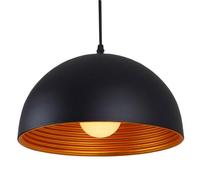 JISHUBO Creative Semicircular Metal Chandelier, Simple Style Pendant Light, E27 Base Single-Head Hanging Lamp, Aisle Porch Decoration Ceiling Lighting Fixtures