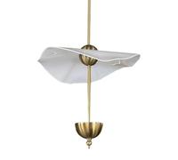 JISHUBO LED Light Source Flush Mount Pendant Lamp, American Industrial Style Acrylic Metal Chandelier, Creative Personality Hanging Light, Living Room Kitchen Island Balcony Decoration Light Fixtures
