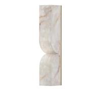 JISHUBO LED Light Source Hardwired Wall Light, Nordic Minimalist Style Marble Wall Sconce, Natural Alabaster Wall Lamp, Restaurant Living Room Bedroom Decoration Light Fixtures