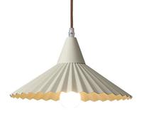 JISHUBO Nordic Industrial Style Pendant Lamp, Creative Pleated Iron Art Chandelier, Single Head Personalized Hanging Light, Restaurant Balcony Corridor Decoration Light Fixtures