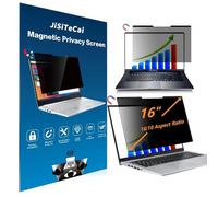 JiSiTeCai 16-inch magnetic privacy screen, suitable for laptops with a 16:10 detachable anti-glare filter, reduces blue light/compatible with HP, Dell, Acer, Asus, Samsung, Lenovo and other laptops.