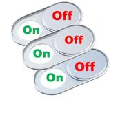 JiSiTeCai Webcam Cover [3pcs] argentUltra-Thin Metal Webcam Cover for MacBook Pro, iMac, Laptop, PC, iPad Pro, iPhone Protect Your Visual Experience [Argent]