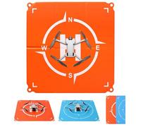 JISONCASE Drone Landing Pad, Universal Portable Double-Sided Waterproof Fast-fold Helipad, Landing Pad Weighted for DJI Neo/Mini 4k/Mini 4 Pro/Mini 3/Air 3S/Avata 2/Mavic 3 Pro Drones etc (20 inch)