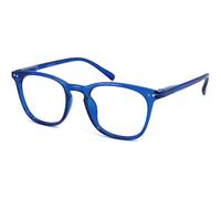 JiSoo Womens Reading Glasses 1.0, Trendy Readers Glasses Women, Lightweight Ladies Magnifying Glasses for Reading, Blue
