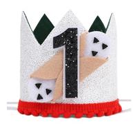 Jissoo Pizza 1st Birthday Crown - Holy Cannoli One Birthday Decorations,Pizzeria Party Hat Photo Props,First Pizza Cake Smash Party Crown,Sweet Cannoli Slice Fun Headwear