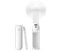 JISULIFE 3 IN 1 Portable Fan with Power Bank & Flashlight Featured | 19H Max Cooling, USB Rechargeable, Pocket-Sized Handheld Fan for Travel, Cruise, Concerts, Makeup, Summer Gifts for Women