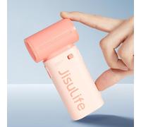 JISULIFE Handheld Fan Life9, 3600mAh Mini USB Rechargeable Personal Makeup/Lash Fan, 5 Speeds for Women Men Travel Camping - Pink