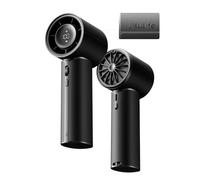 JISULIFE Handheld Fan Pro1 Mini - Refined Utility: Elite PU Leather, 30 Hour Cooling Power, Aroma Pod, 100-Speed Precision, Portable Fan for Travel, Outdoor, Concerts, Gifts for Women Men- Black