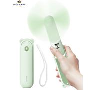 JISULIFE Handheld Fan with 4500 mAh Powerbank Max 37 13 13 x 3 x 5 cm, Green oes not apply]