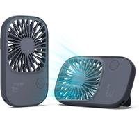 JISULIFE Handheld Portable Mini Fan with 3 Speeds, Ultra Slim USB Rechargeable Personal Pocket Eyelash Fan for Girls Kids Women Men Travel Blue