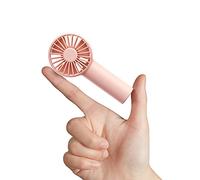 JISULIFE Mini Fan Battery Operated Handheld Fan with 2000 mAh Battery or USB Powered Personal,3 Speeds, Enhanced Airflow, Rechargeable Quiet Pocket for Home,Outdoor-Pink