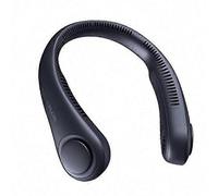 Jisulife Neck Fan, Wearable Personal Fan, Portable Bladeless Fan, 3 Speeds Rechargeable, Battery Operated for Men and Women Black