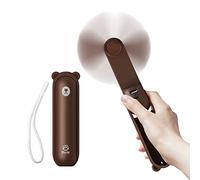 JISULIFE Portable Fan with 4800mAh Power Bank, Maximum Battery Life 46 Hours, Portable Battery Operated Fan, 3 Speeds - Brown