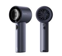 JISULIFE Portable Handheld Fan,Speed(1-100) Adjustable Turbo Mini Fan,3600mAh Battery Rechargeable Personal Fan,Digital Display,For Women Men Travel/Camping/Outdoor-Blue