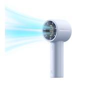 JISULIFE Portable Handheld Turbo Fan, 5000mAh Rechargeable, Blue | 5 Speeds with LED Display, 28H Max Runtime, Personal Cooling Fan for Travel, Office, Camping & Makeup, Gift for Women & Men