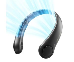 JISULIFE Portable Neck Fan, Hands-Free Bladeless, 5 Speeds, 4000 mAh