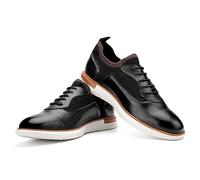 JITAI Oxfords Shoes Men Formal Business Shoes Summer Men's Lace-ups Wedding Shoes, Black-01,11 UK