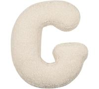 JITASHWA Decorative Letter Pillows A to Z Soft Initial Shaped Throw Cushions 3D English Alphabet Design for Sofa, Bedroom, Living Room Decor Wedding Christening Gift soft letter pillows (G,white)