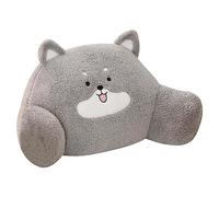 JITASHWA Reading Pillow for Bed, Multifunctional Back Support Pillow for Bed Sofa, Cute Animal Cuddle Cushion, Back Rest Pillow with Removable Cover, Suitable for Home Office Car Use - Dog