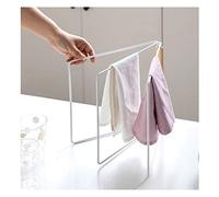 Jitejoe Home Kitchen Countertop Dishcloth Drying Rack, 3 Arms Folding Dishcloth Holder, Hand Towel Stand Rack, White Dishcloth Storage Rack Size 10.83 x 0.98 x 9.84 Inch (White Folding Rag Rack)
