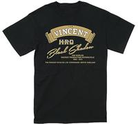 JITEK Vincent HRD Biker T Shirt Vintage Motorcycle Black Shadow Black