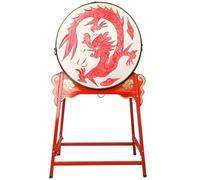 JITEM Chinese Drum, Vertical War Drum, Dragon Pattern Drum with Stand, Suitable for Opera, Song and Dance, Lion Dance, Festival Celebration