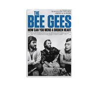 JITENG Bee Gees Posters Music Poster Retro Picture Print Wall Art Poster Painting Canvas Posters Artworks Room Aesthetic 12x18inch(30x45cm)