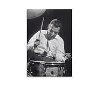 JITENG The World's Greatest Drummer Buddy Rich Vintage Art Poster Posters Wall Art Painting Canvas Prints Decor Poster Artworks 12x18inch(30x45cm)