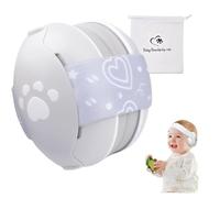 JITIFAZH Baby Ear Defender for Babies and Toddlers 0-36 Month with Soft Cushion and Adjustable Headband, Infant Noise Canceling Headphones for Sleep Travel Essentials - Gray