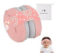 JITIFAZH Baby Ear Defender for Babies and Toddlers 0-36 Month with Soft Cushion and Adjustable Headband, Infant Noise Canceling Headphones for Sleep Travel Essentials (Pink)