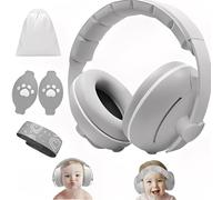 JITIFAZH Baby Ear Defenders 2-in-1 Heart-shaped for Babies and Toddlers up to 4 Years with Soft Cushion and Adjustable Headband, Baby Noise Cancelling Headphones for Sleep Travel Essentials