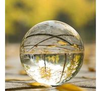 JITIFAZH K9 Transparent Crystal Ball 60mm, Decorative Photography Accessory, Healing Sphere, Meditation, No Stand (60mm/2.36 inches)