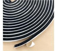 JITIFAZH Self-Adhesive Brush Weather Stripping, 5m(L) x 9mm(W) x 5mm(T) Window Frame Seal Weatherstrip, Door Seal Strip Draught Excluder, Black