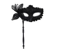 JITNGM Masquerade For Women Half Face With Holding Stick Butterfly Mardi Gras Evening Halloween