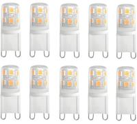 Jitouhu G9 LED Bulbs Warm White, 3W, 300LM, 2700K, Equivalent to 30W Halogen, Not Dimmable for Lighting Decor, Chandelier, Pack of 10