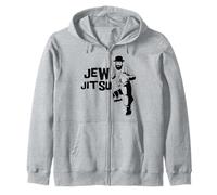 Jitsu Jiu Jitsu Jews Rabbi Jew Hebrew Judaism Zip Hoodie