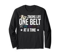 Jiu Jitsu Belt Vintage Taking Life One Belt at A Time Long Sleeve T-Shirt