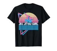 Jiu Jitsu BJJ Retro Jiu Jitsu Girl T-Shirt