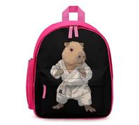 Jiu Jitsu Capybara Cute Mini Backpack for Women Men Lightweight Shopping Travel Daypack 12.6 In Small Bag