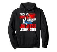 Jiu Jitsu Coffee Touch My Coffee And Your First Jiu Jitsu Pullover Hoodie