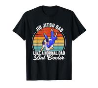 Jiu-Jitsu Dad Gift Funny Daddy Fighter Vintage Martial Arts T-Shirt