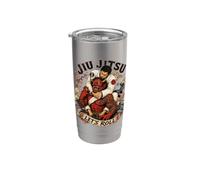 Jiu Jitsu Demon Fighter - Japanese Jiu Jitsu Lets Roll Stainless Steel Insulated Tumbler