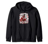 Jiu Jitsu Demon - Jiu Jitsu Lets Roll Oni Demon BJJ Zip Hoodie